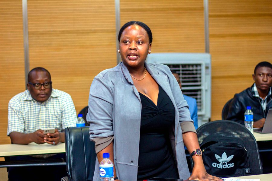 A delegate addressing an IBAZ training session