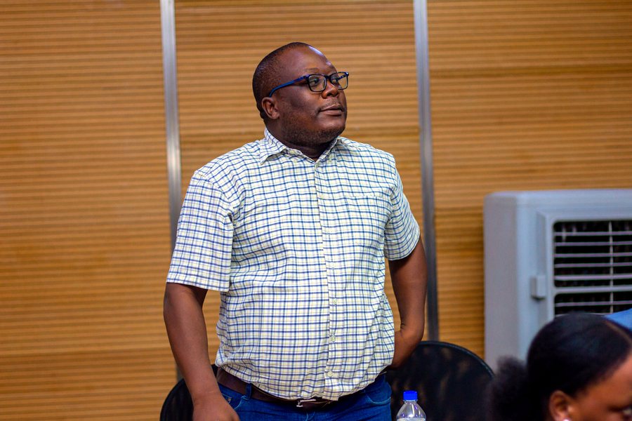An IBAZ member speaking during a training session